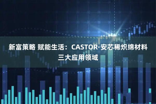 新富策略 赋能生活：CASTOR·安芯稀炽绵材料三大应用领域